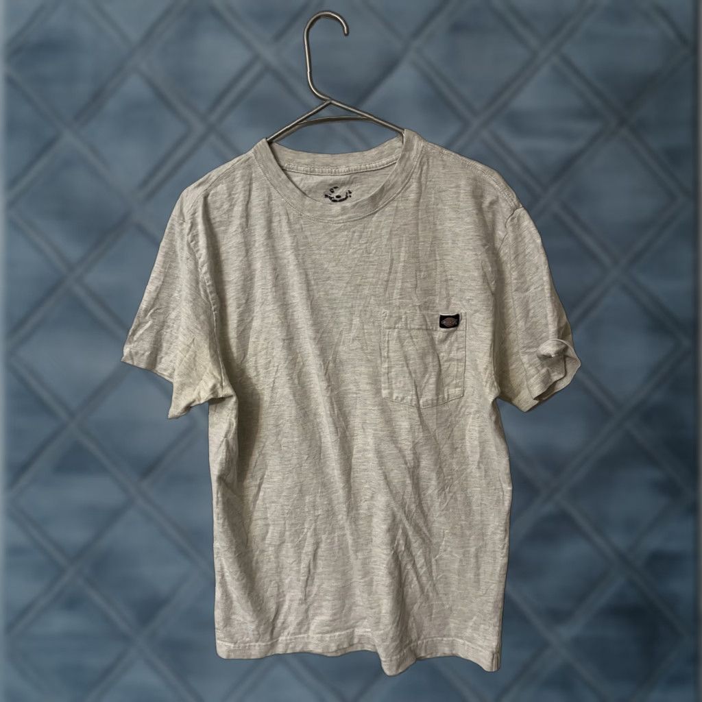 Dickies Dickies T-Shirt Mens Short Sleeve Crew Neck Pocket Gray Solid Oatmeal Medium Size US M / EU 48-50 / 2 - 1 Thumbnail