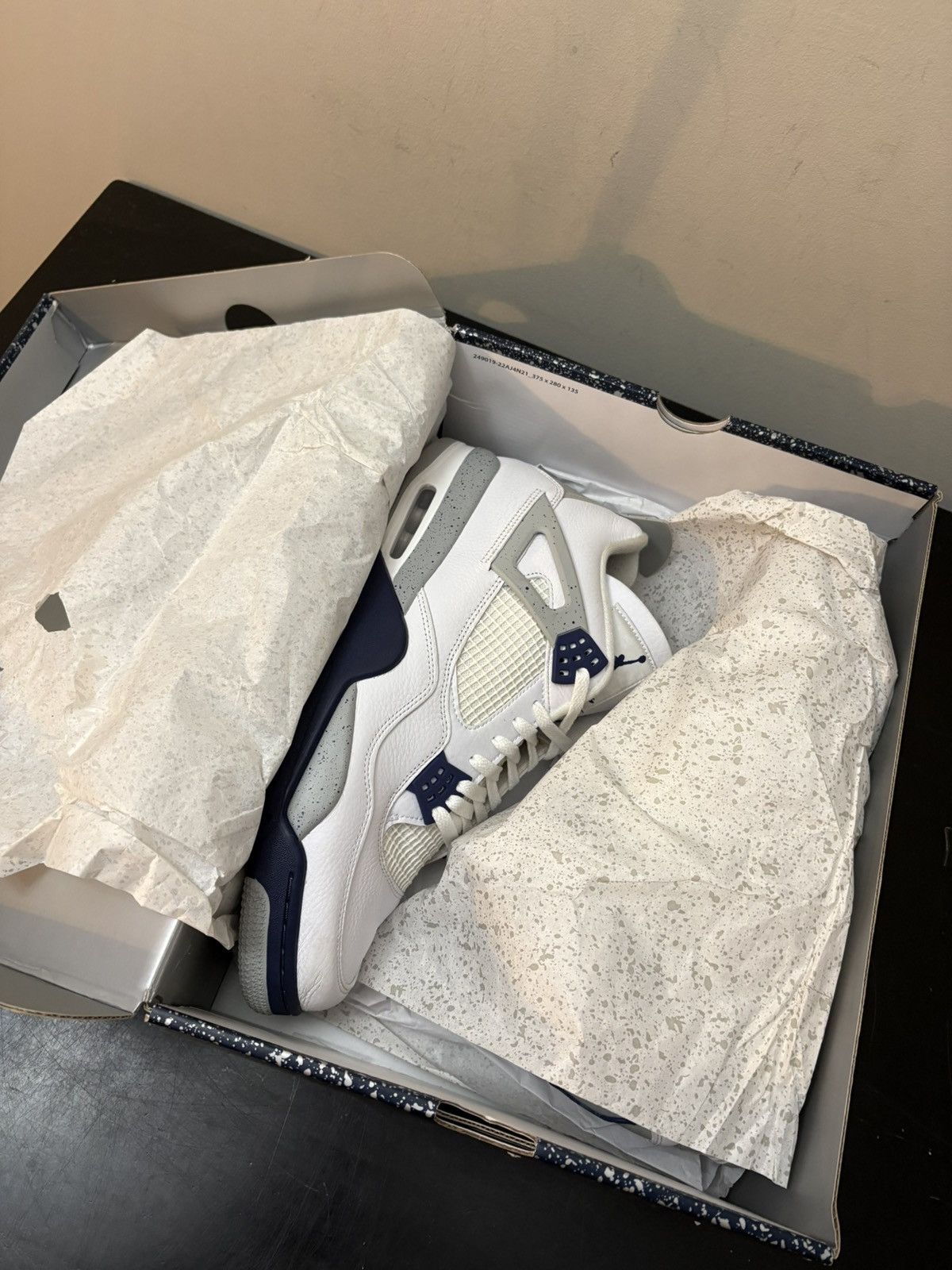 Jordan Brand Nike Jordan 4 Retro Midnight Navy Size US 15 / EU 48 - 11 Thumbnail