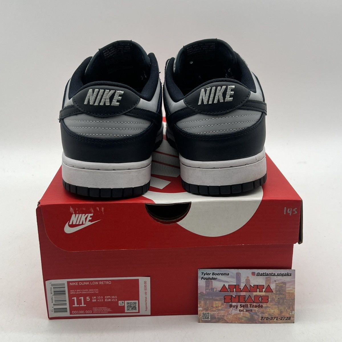 Nike Nike Dunk low Georgetown Size US 11.5 / EU 44-45 - 3 Thumbnail