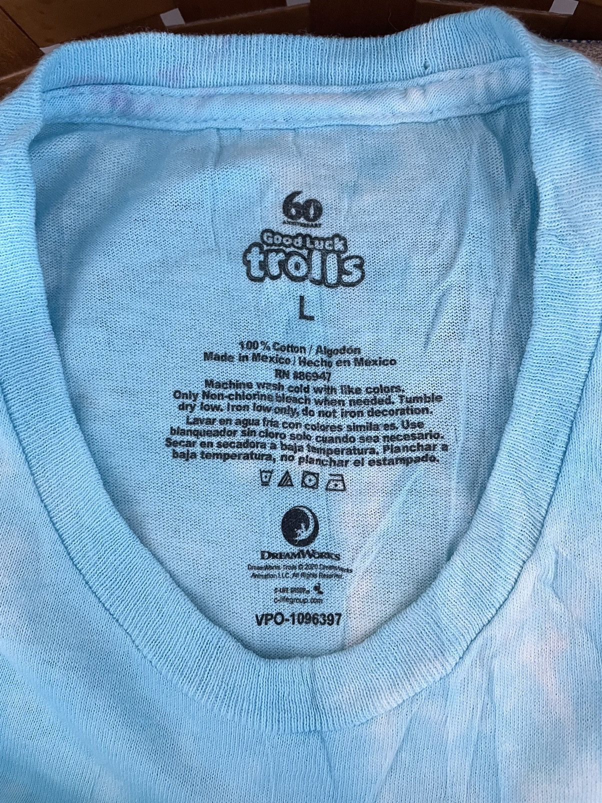Vintage TROLLS TIE DYE (2020) Size US L / EU 52-54 / 3 - 3 Thumbnail