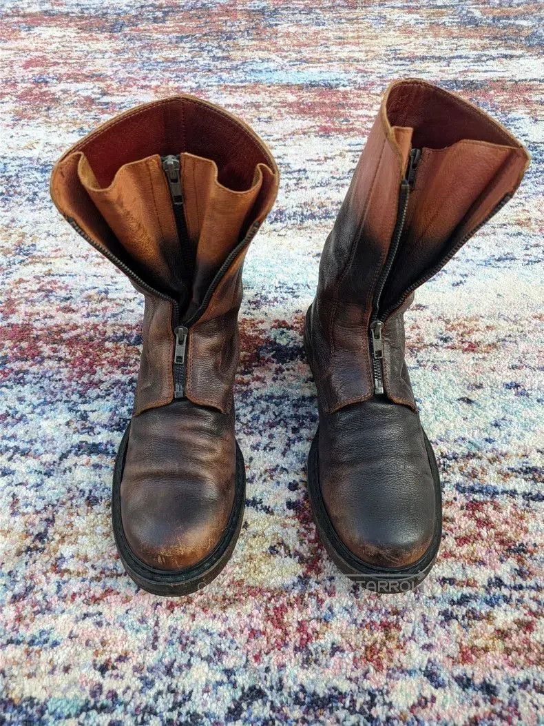 Ann Demeulemeester Ann Demeulemeester Men's Combat Boots Size 43. Size US 11 / EU 44 - 2 Thumbnail