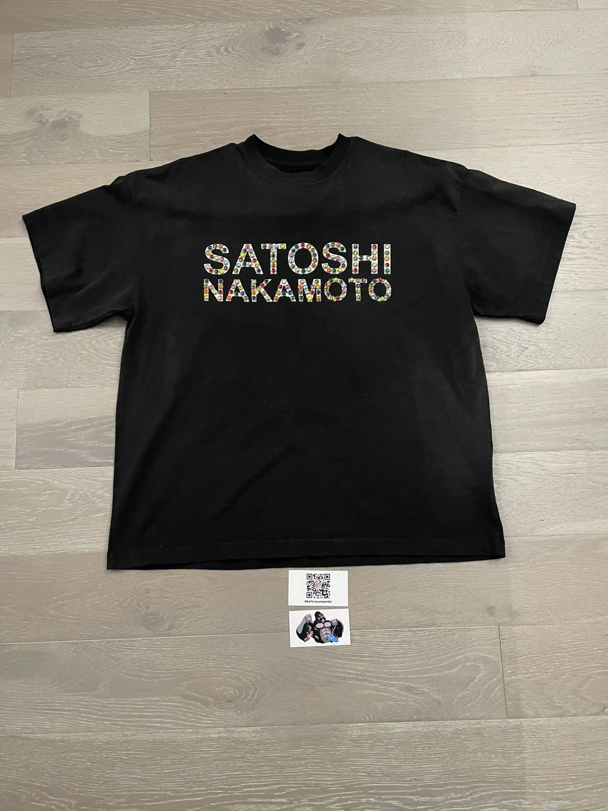 Satoshi Nakamoto Satoshi Nakamoto Studded Logo Tee Size US S / EU 44-46 / 1 - 2 Thumbnail