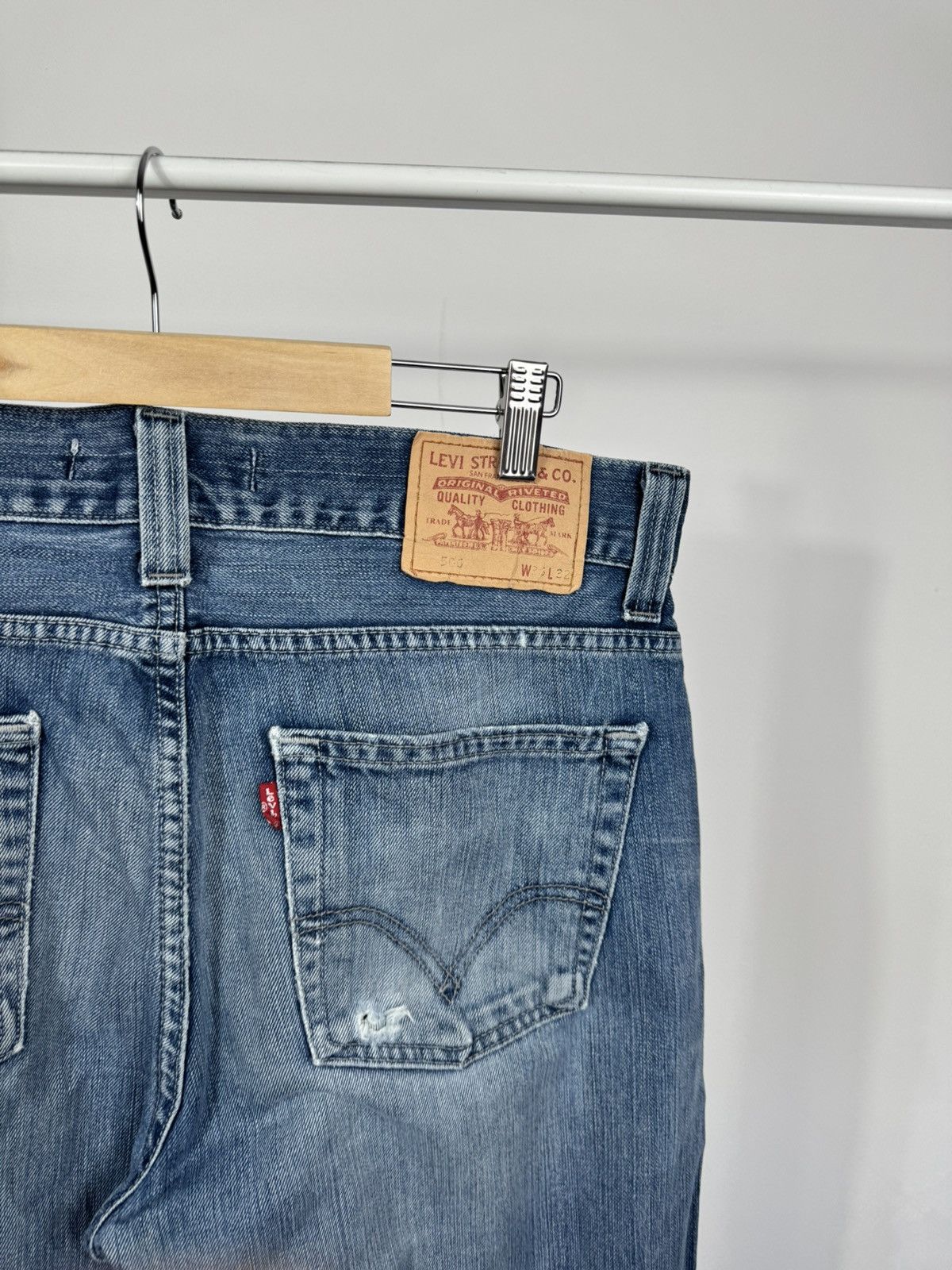 Levi's Levi’s 506 Standard Men’s Jeans W36 Faded Blue Denim Pants Size US 36 / EU 52 - 4 Thumbnail