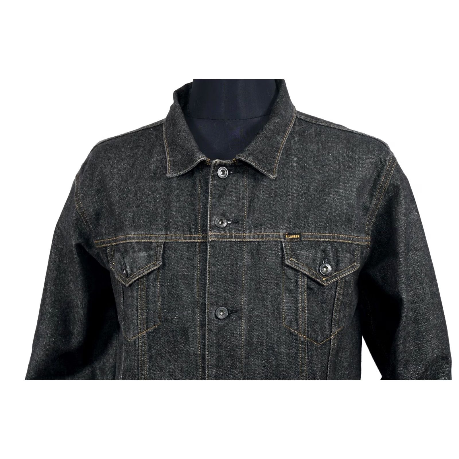 Polo Ralph Lauren Polo Jeans Ralph Lauren RL67 Basic Jean Jacket Men's L Black Size US L / EU 52-54 / 3 - 2 Thumbnail