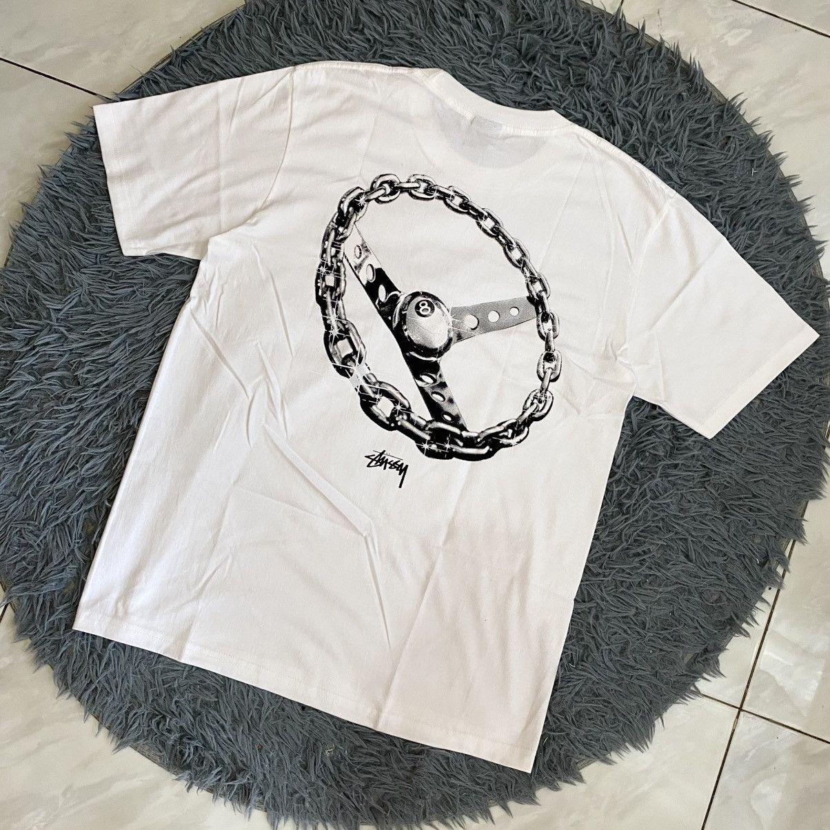 Stussy Stussy Chain Tshirt Size US L / EU 52-54 / 3 - 1 Thumbnail