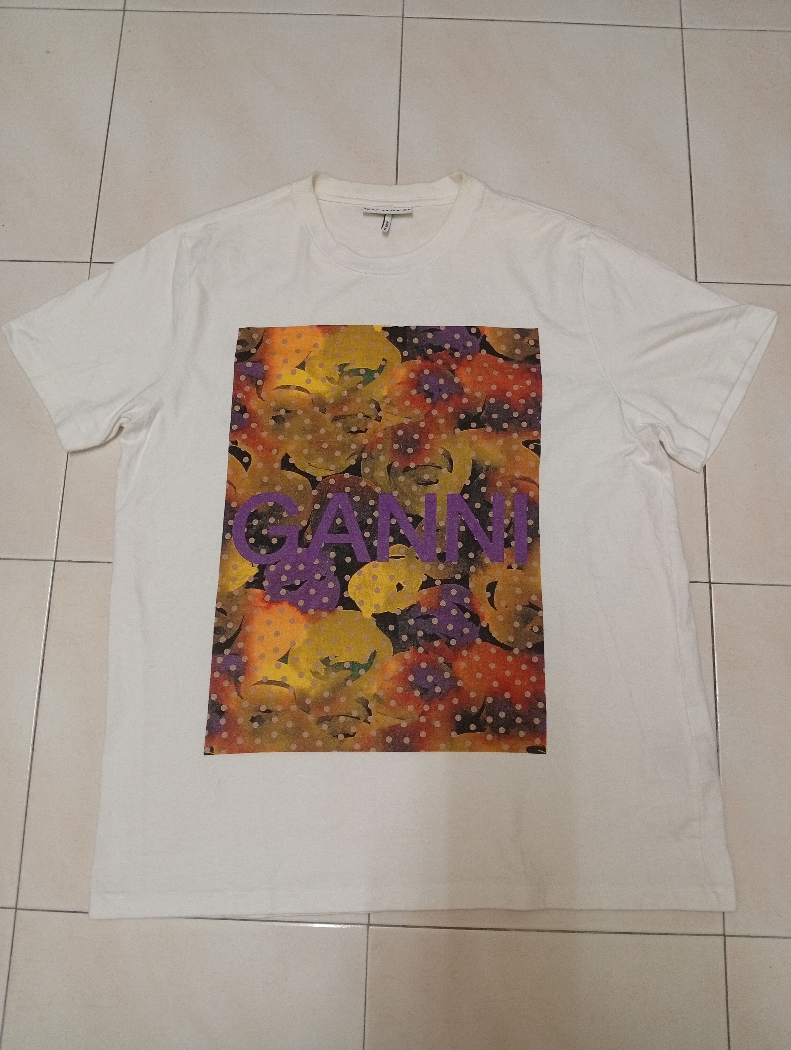 Ganni GANNI x WOMEN'S WHITE TSHIRT Size S / US 4 / IT 40 - 1 Thumbnail