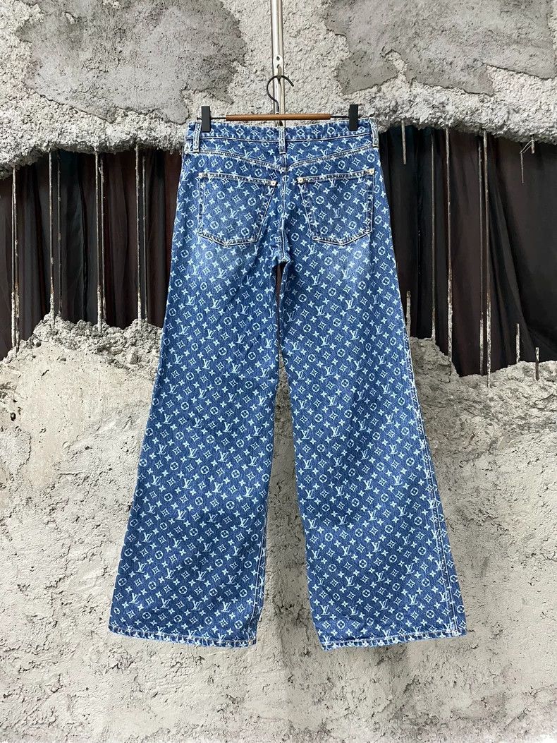 Louis Vuitton Louis Vuitton Old Flower Jeans Size US 38 / EU 54 - 2 Thumbnail