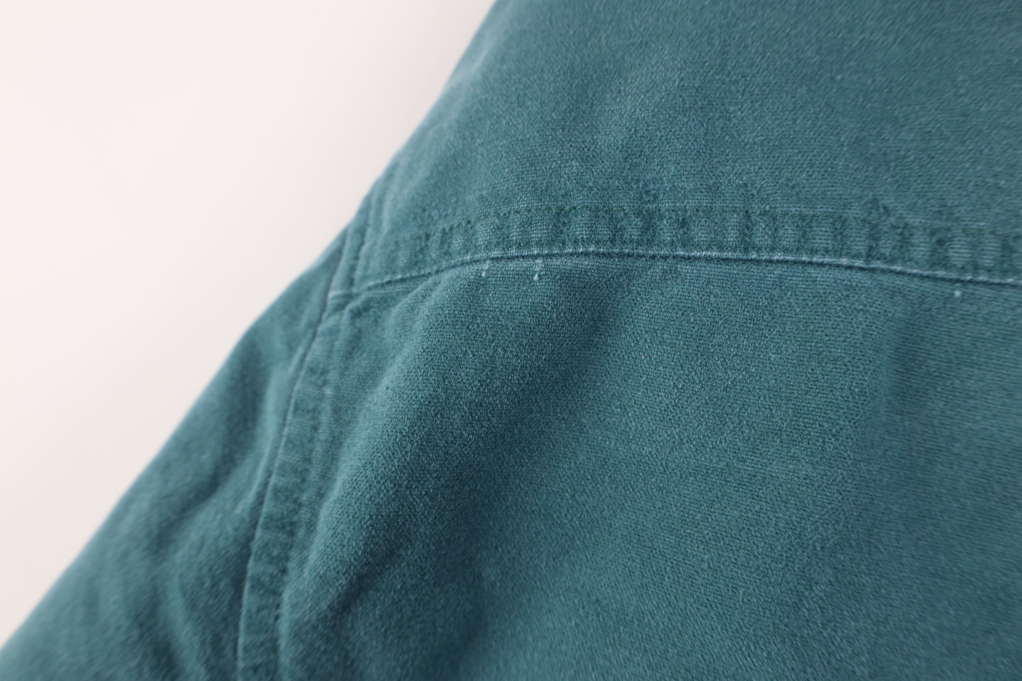 Eddie Bauer Vintage 90s Eddie Bauer Chamois Cloth Button Shirt Green USA Size US L / EU 52-54 / 3 - 12 Thumbnail
