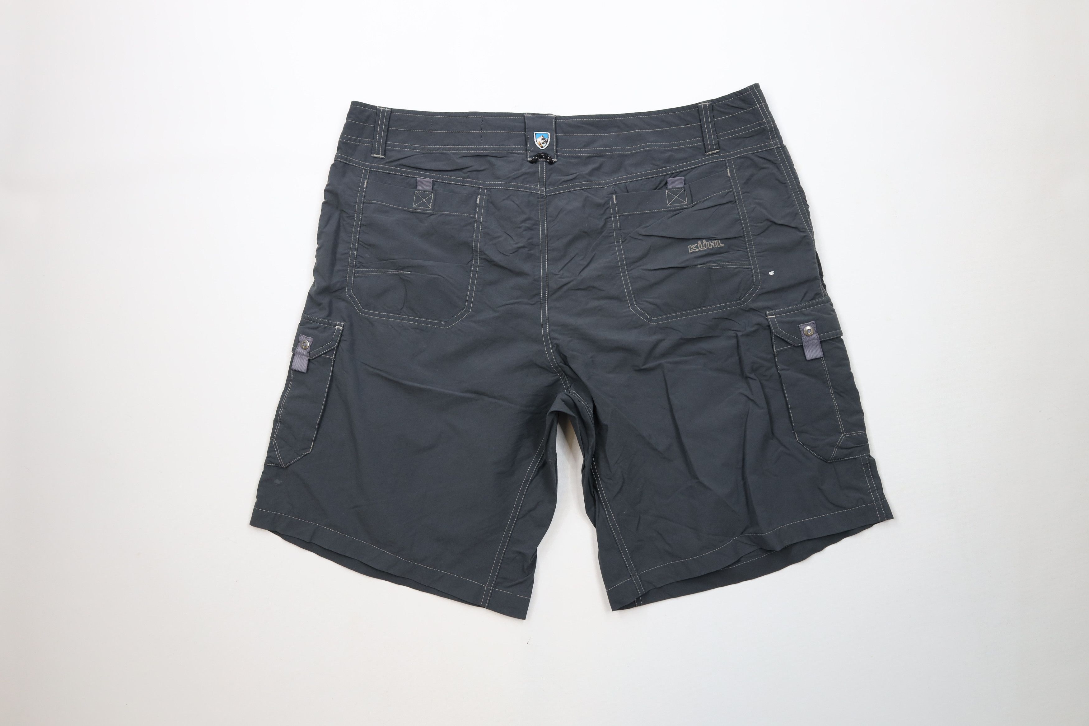 Kuhl × Vintage Kuhl Mountain Distressed Hiking Climbing Cargo Shorts Gray Size US 40 / EU 56 - 11 Thumbnail