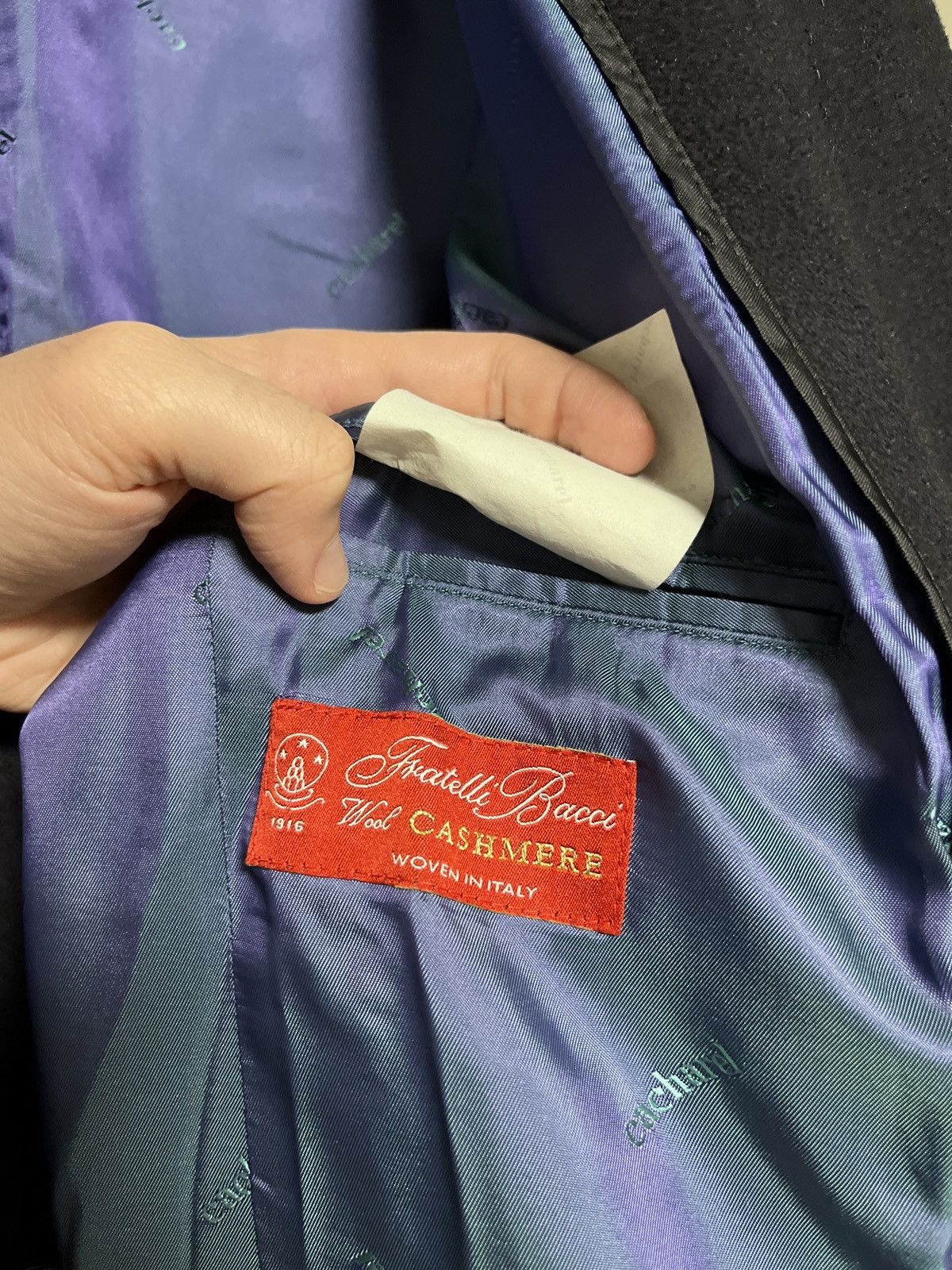Other Cacharel Cashmere Heavy Warm Classic Luxury Crombie Overcoat Size US L / EU 52-54 / 3 - 11 Thumbnail
