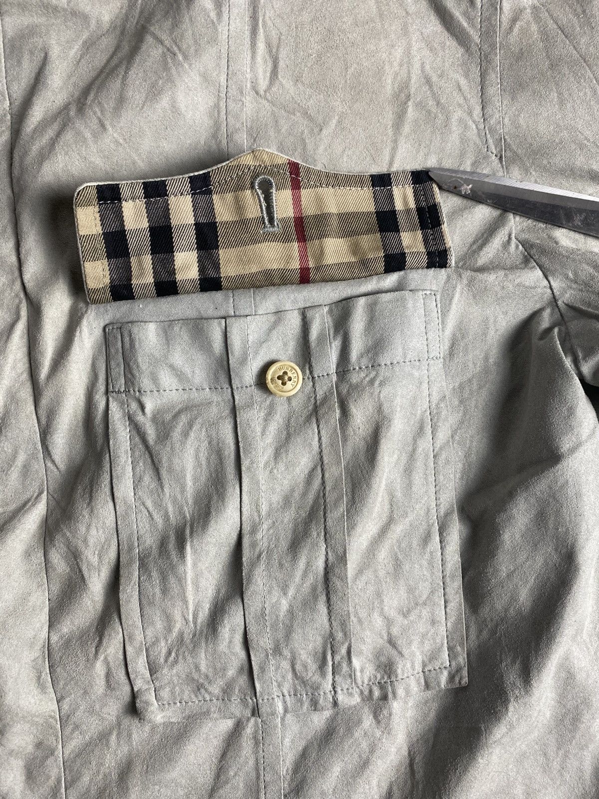 Burberry × Polo Ralph Lauren Burberry Jacket Europe Nova Check Beige Artificial Leather Size 42S - 8 Thumbnail