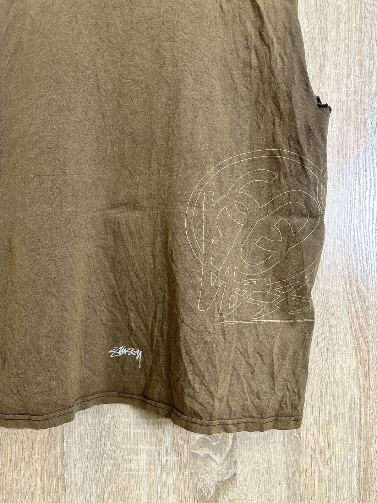 Stussy 🔥 VINTAGE 90s STUSSY FADED Brown Tank Top T Shirt Size US M / EU 48-50 / 2 - 4 Thumbnail