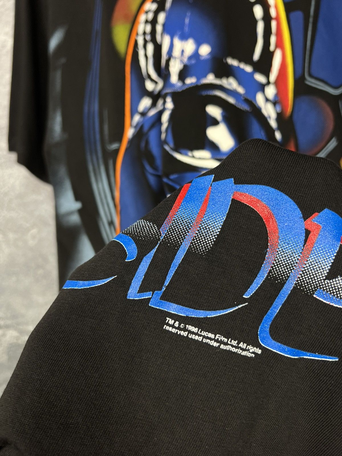 Star Wars Vintage 1996 Star Wars Official Dart Vader T-shirt Tee Size US L / EU 52-54 / 3 - 5 Thumbnail
