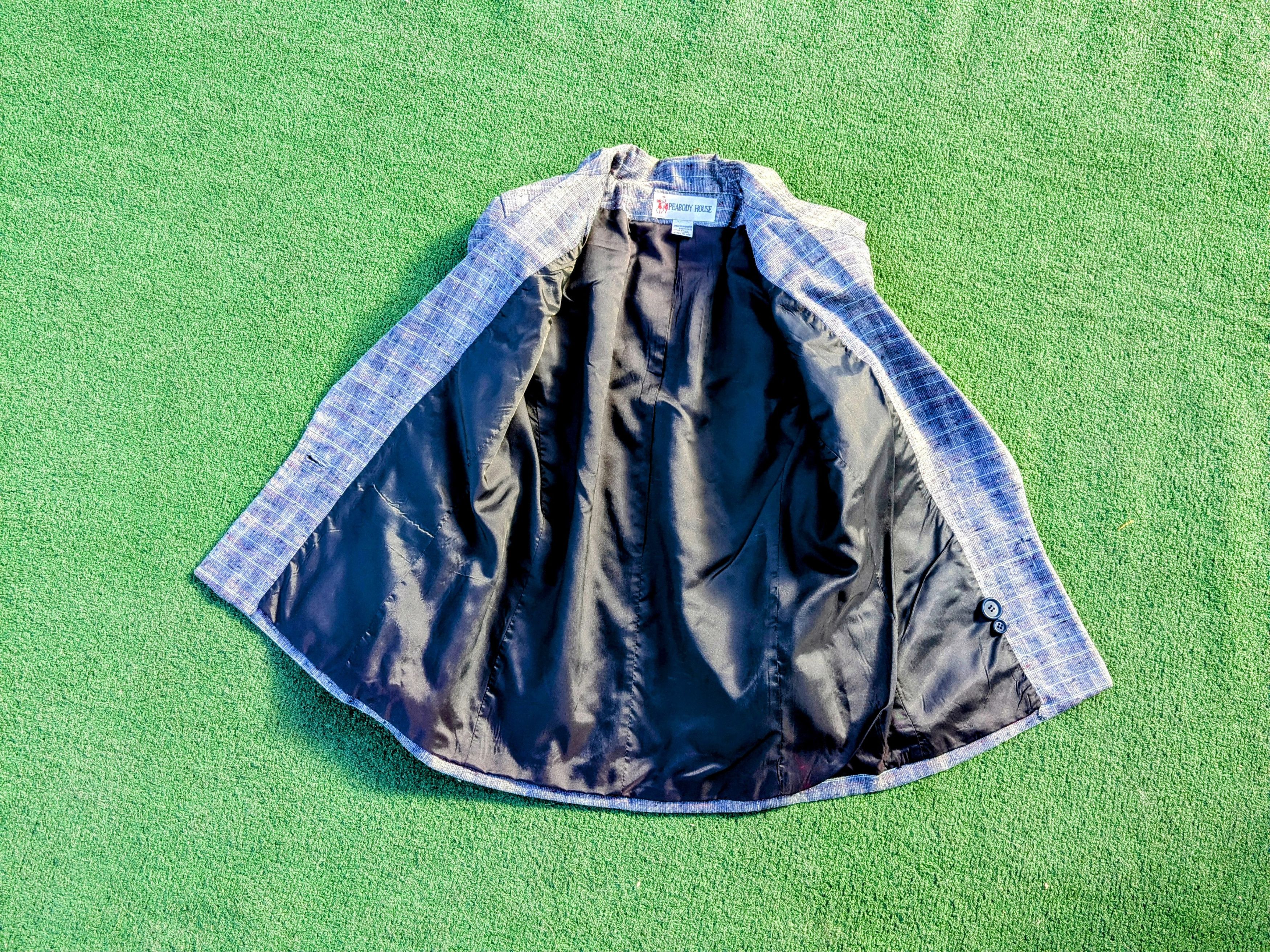 Vintage Vintage 90's Preppy PEABODY HOUSE Plaid Retro Blazer Jacket Size S / US 4 / IT 40 - 4 Thumbnail