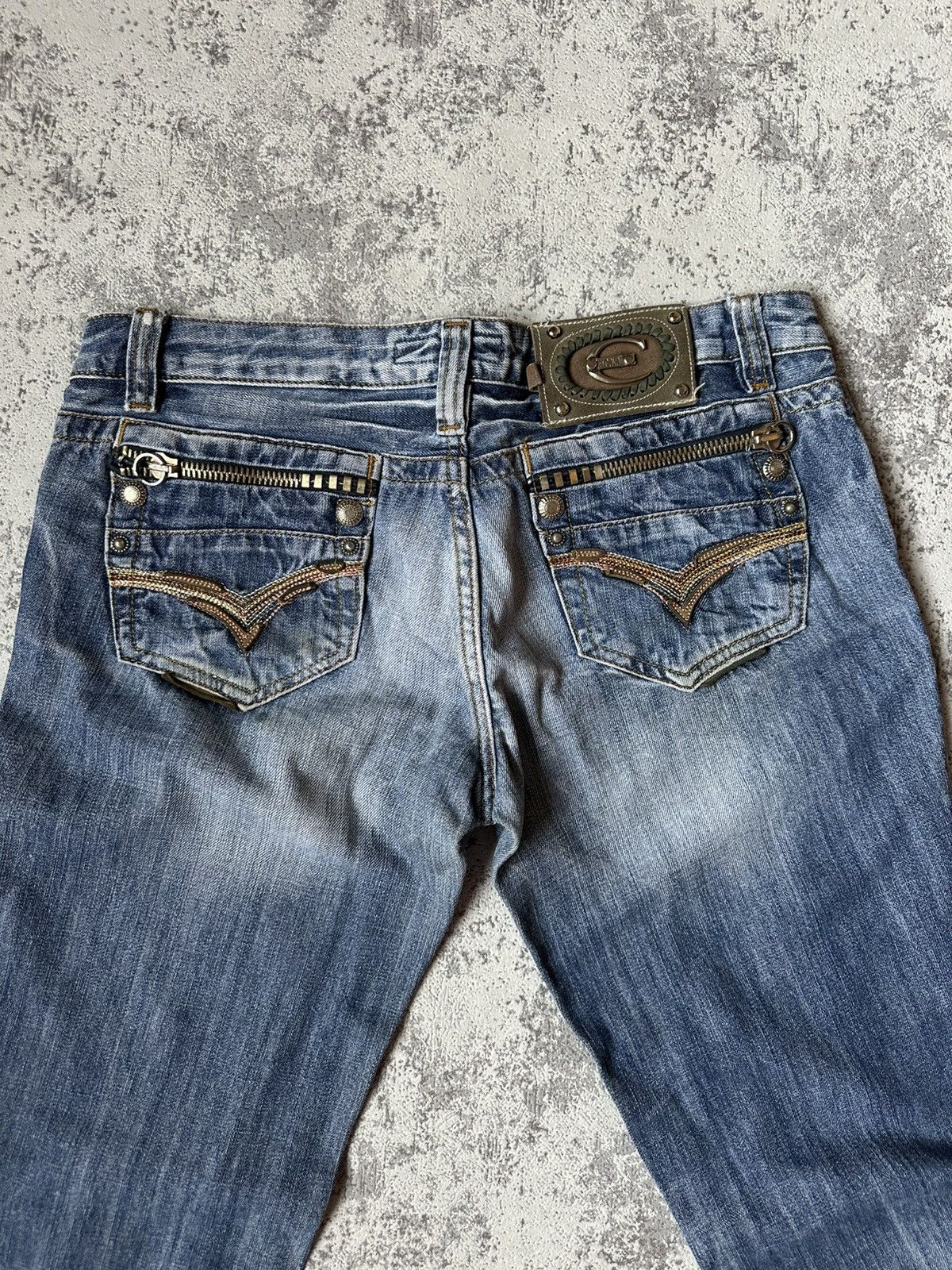 Just Cavalli Denim Just Cavalli Distressed Zipper Pocket Jeans Size US 30 / EU 46 - 1 Thumbnail