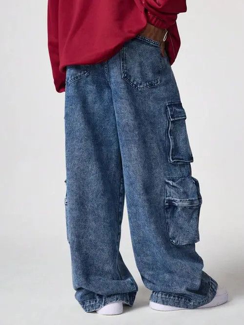 Designer Kusuno x Hoshi y2k baggy cargo hiphop Faded pants Size US 32 / EU 48 - 1 Thumbnail