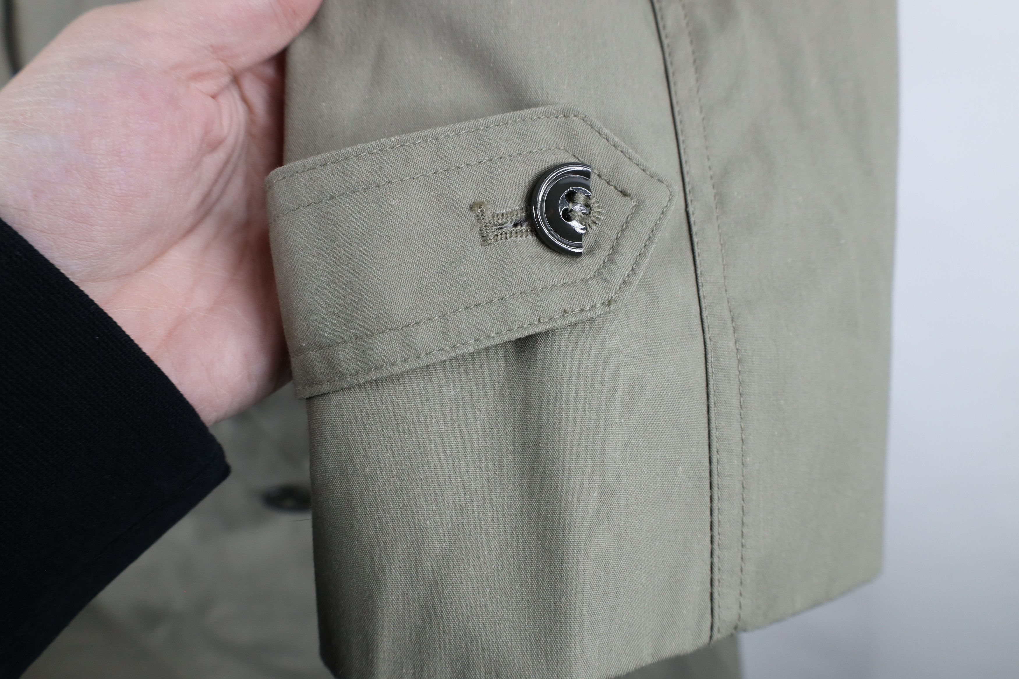 Vintage Vintage 90s Military Trench Coat Rain Jacket Pewter USA Size US L / EU 52-54 / 3 - 5 Thumbnail