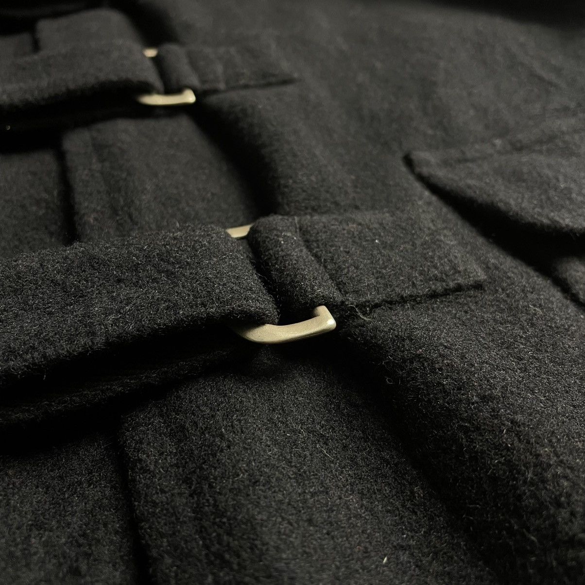 If Six Was Nine 🇯🇵 PPFM METAL BUCKLE STRAP PUNK GOTHIC LONG HEAVY COAT JACKET Size US L / EU 52-54 / 3 - 6 Thumbnail