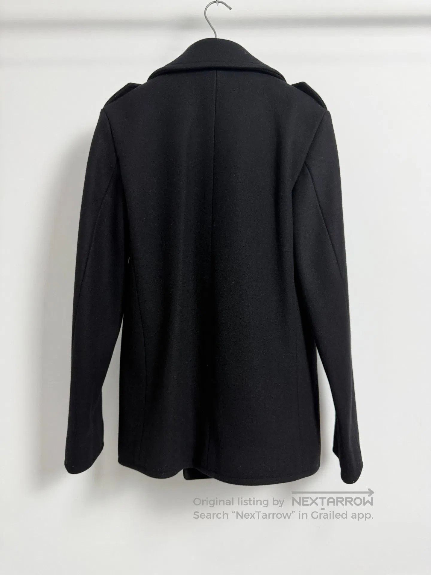 Saint Laurent Paris Saint Laurent Black Double-Breasted Wool Coat. Size US S / EU 44-46 / 1 - 3 Thumbnail
