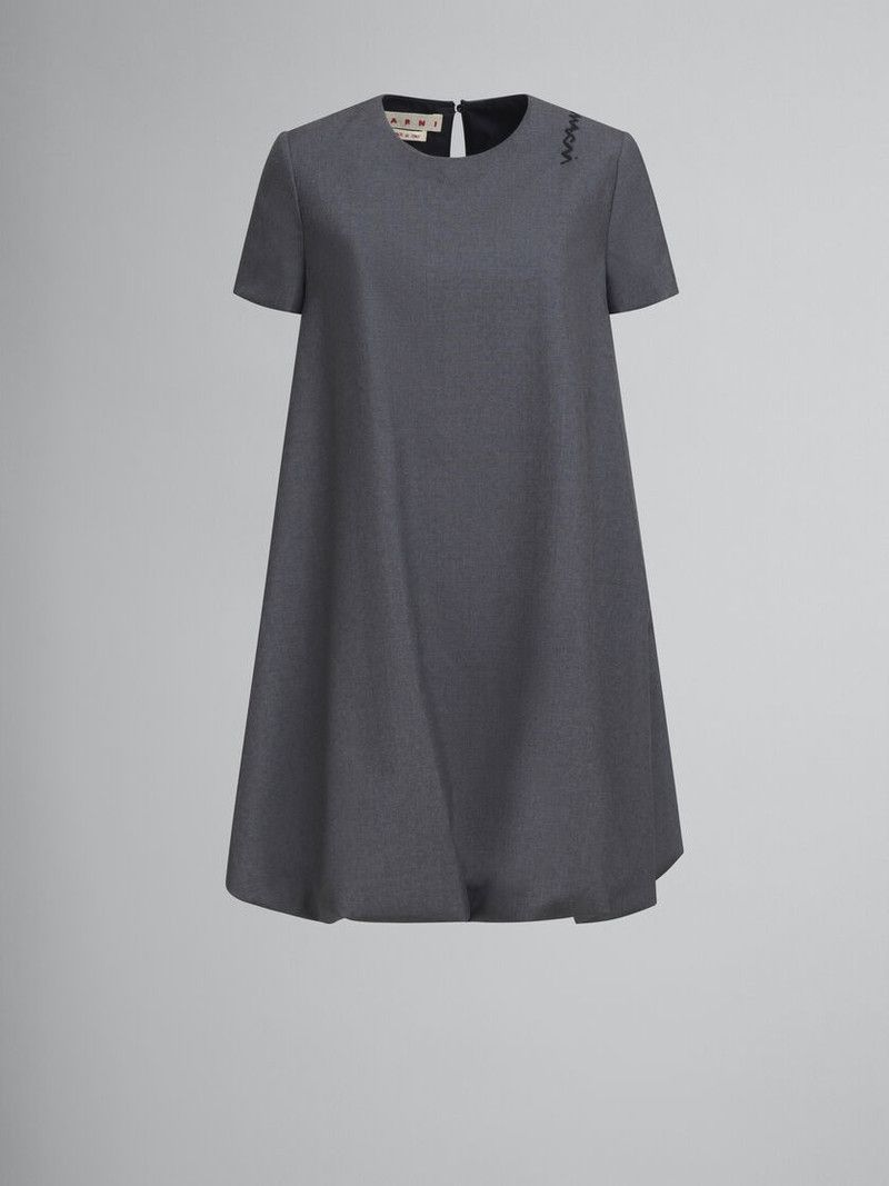 Marni o1f1d3z0326 Flared Mini Dress in Grey Size M / US 6-8 / IT 42-44 - 1 Thumbnail