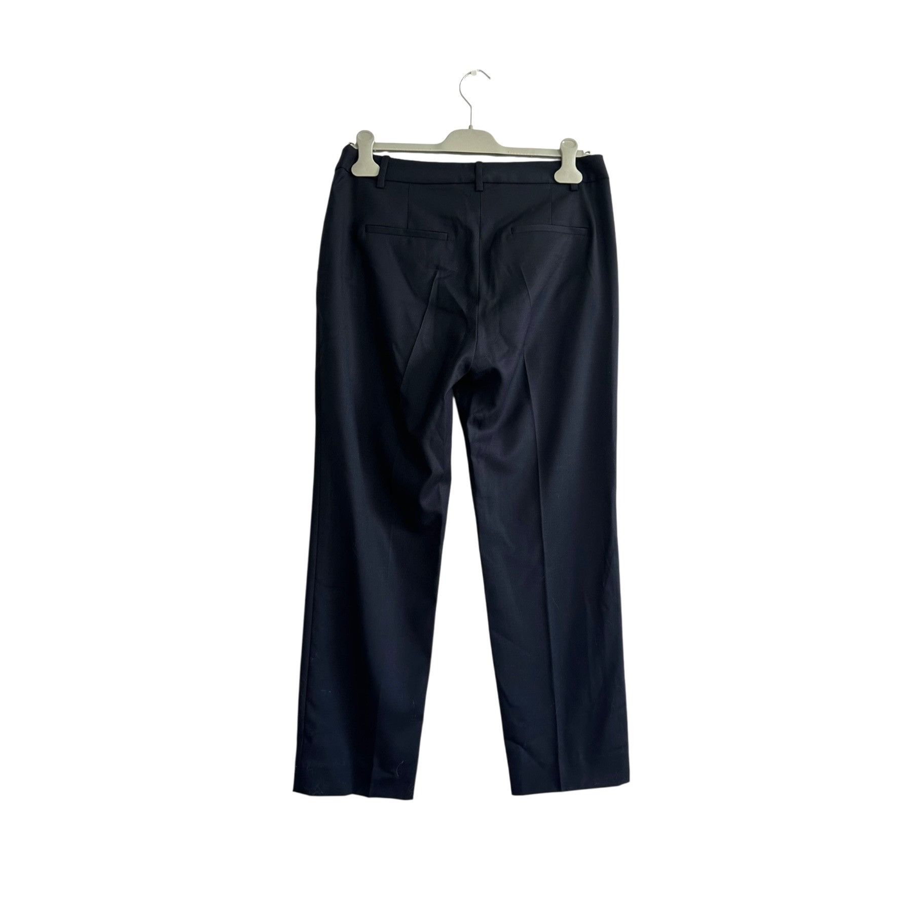 Nili Lotan NILI LOTAN Colmar Wool-blend Twill Slim-leg Pants In Midnigh Size 28" / US 6 / IT 42 - 2 Thumbnail