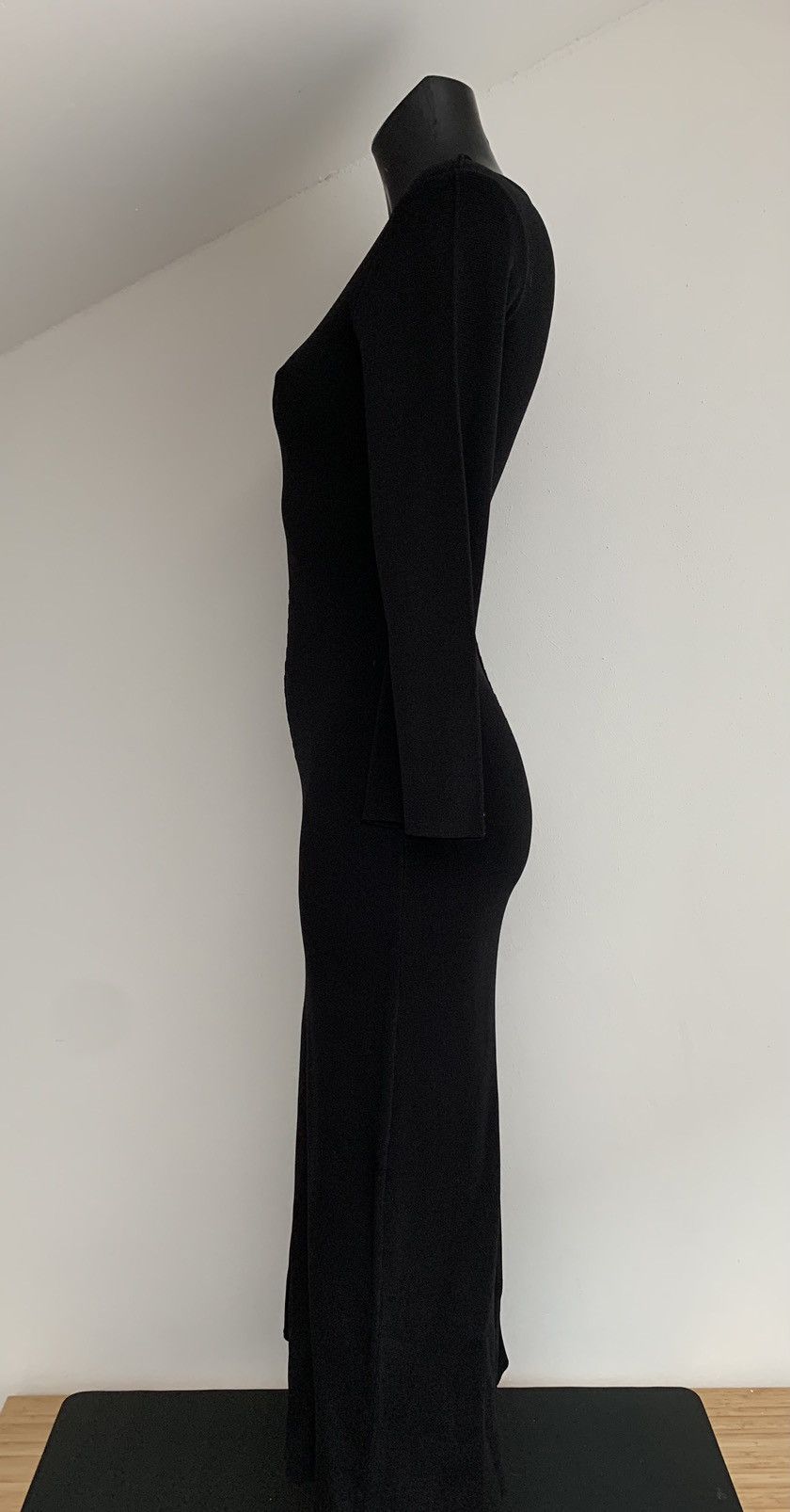 Toteme Totems Black Maxi Dress Size XS / US 0-2 / IT 36-38 - 5 Thumbnail