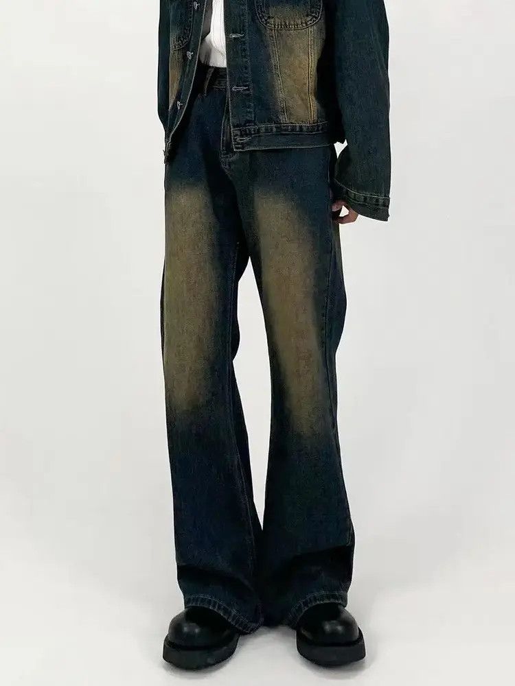 Japanese Brand × Jean Retro loose casual micro flared jeans Size US 32 / EU 48 - 2 Thumbnail