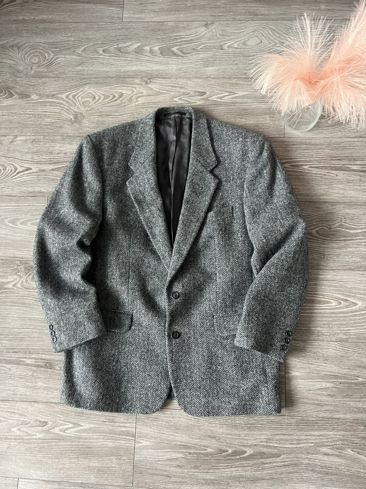Harris Tweed × Vintage ‼️Vintage Harris Tweed 100% Wool/Viscose Luxury Blazer‼️ Size 44R - 18 Thumbnail