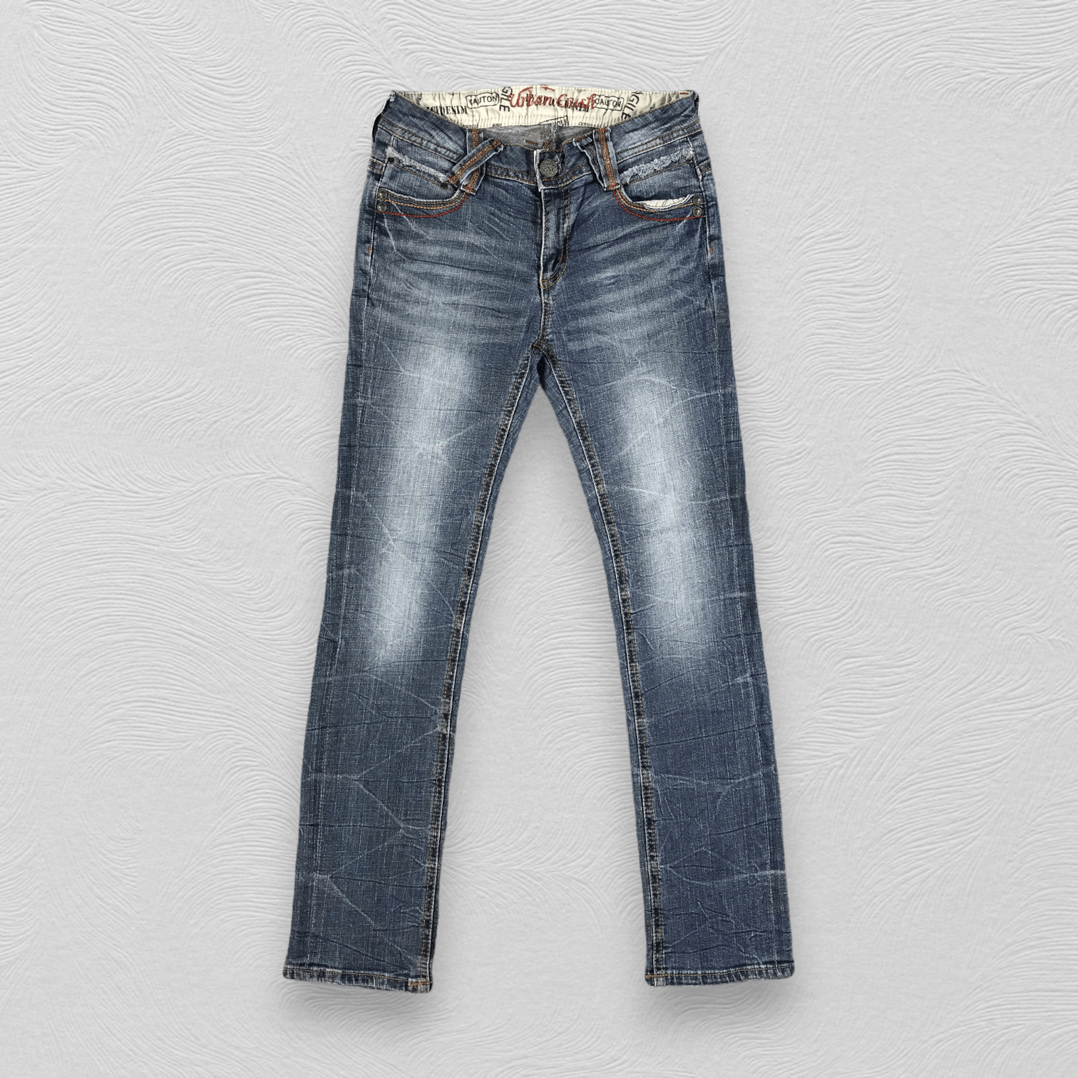 Japanese Brand Spicy Denim Faded Skinny Jeans KJ2139 Size US 29 - 1 Thumbnail