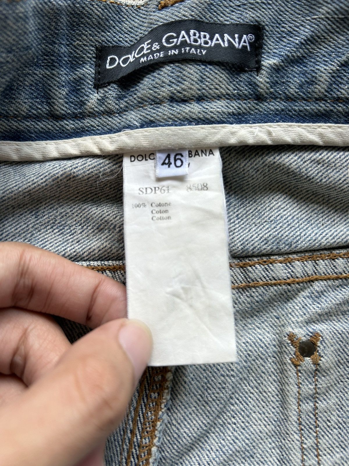 Dolce & Gabbana DOLCE & GABBANA Distressed denim ☠️🔥 Size US 32 / EU 48 - 21 Thumbnail
