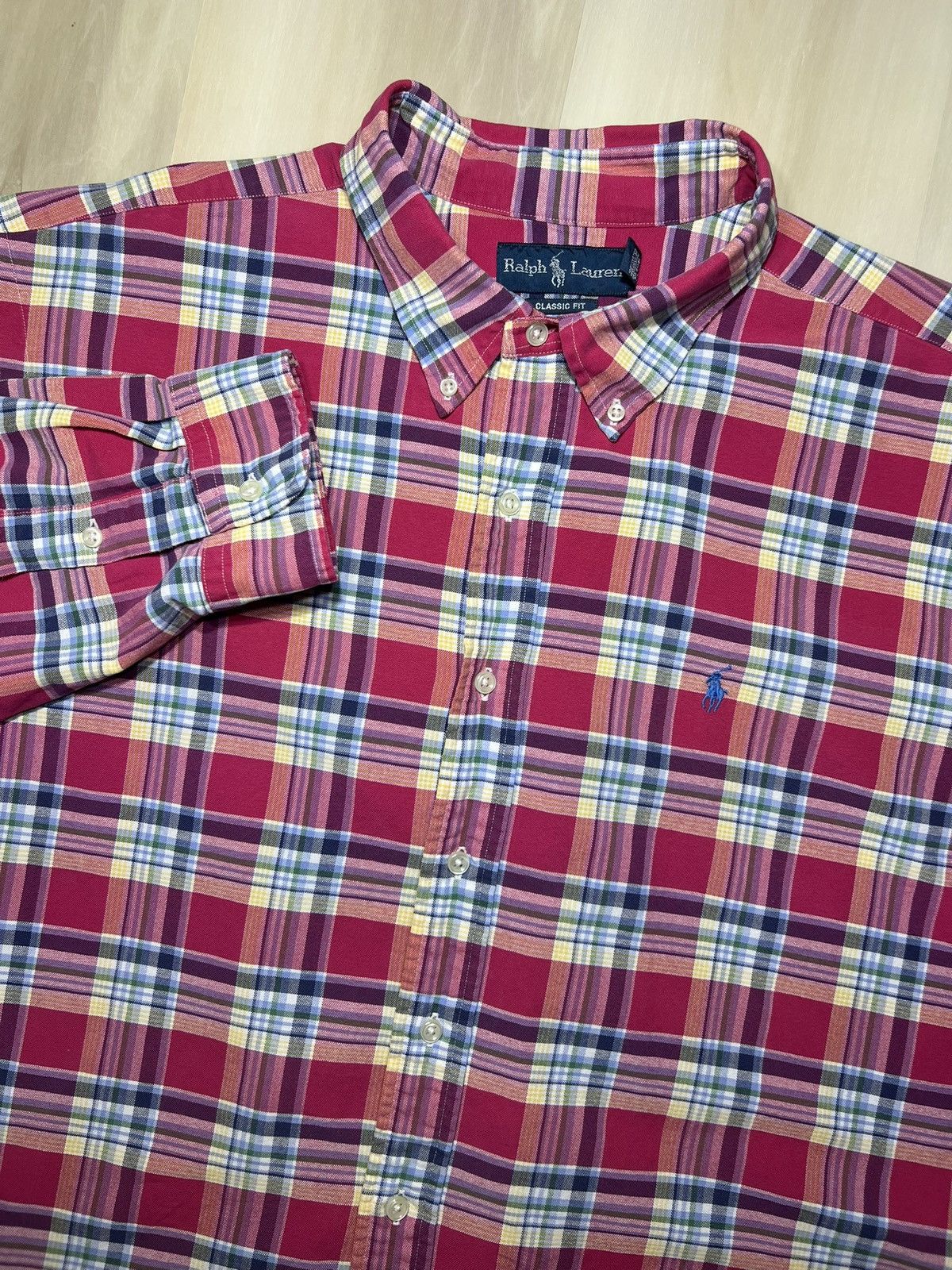 Polo Ralph Lauren Polo Ralph Lauren Men's Oxford Shirt Sz XXL Multicolor Plaid Size US XXL / EU 58 / 5 - 1 Thumbnail