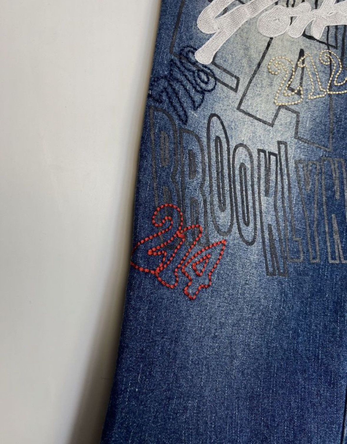 Vintage 32x32 Raw Blue Rap Jeans Size US 32 / EU 48 - 3 Thumbnail