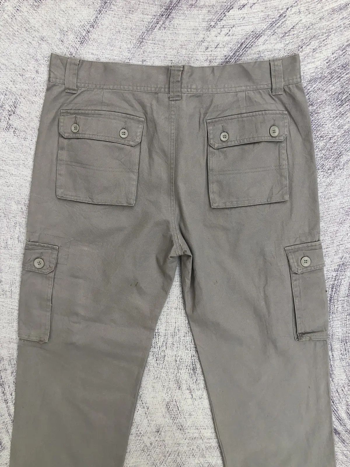 Japanese Brand × Vintage Straight Leg Cargo Pants Loose Bottoms With 6 Pocket Size US 34 / EU 50 - 13 Thumbnail