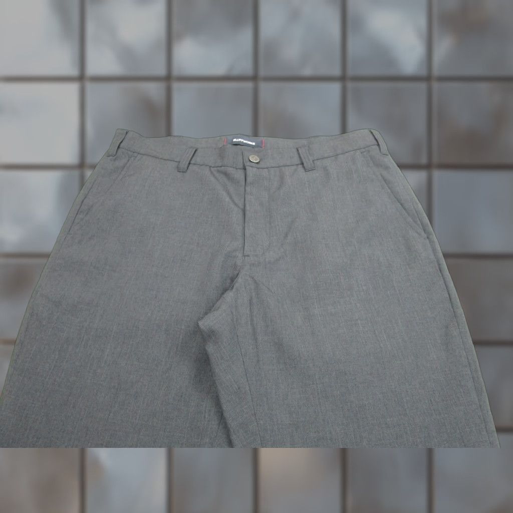 Bluffworks Original Dress Pants Mens 35x32 Gray Regular Fit Business Travel