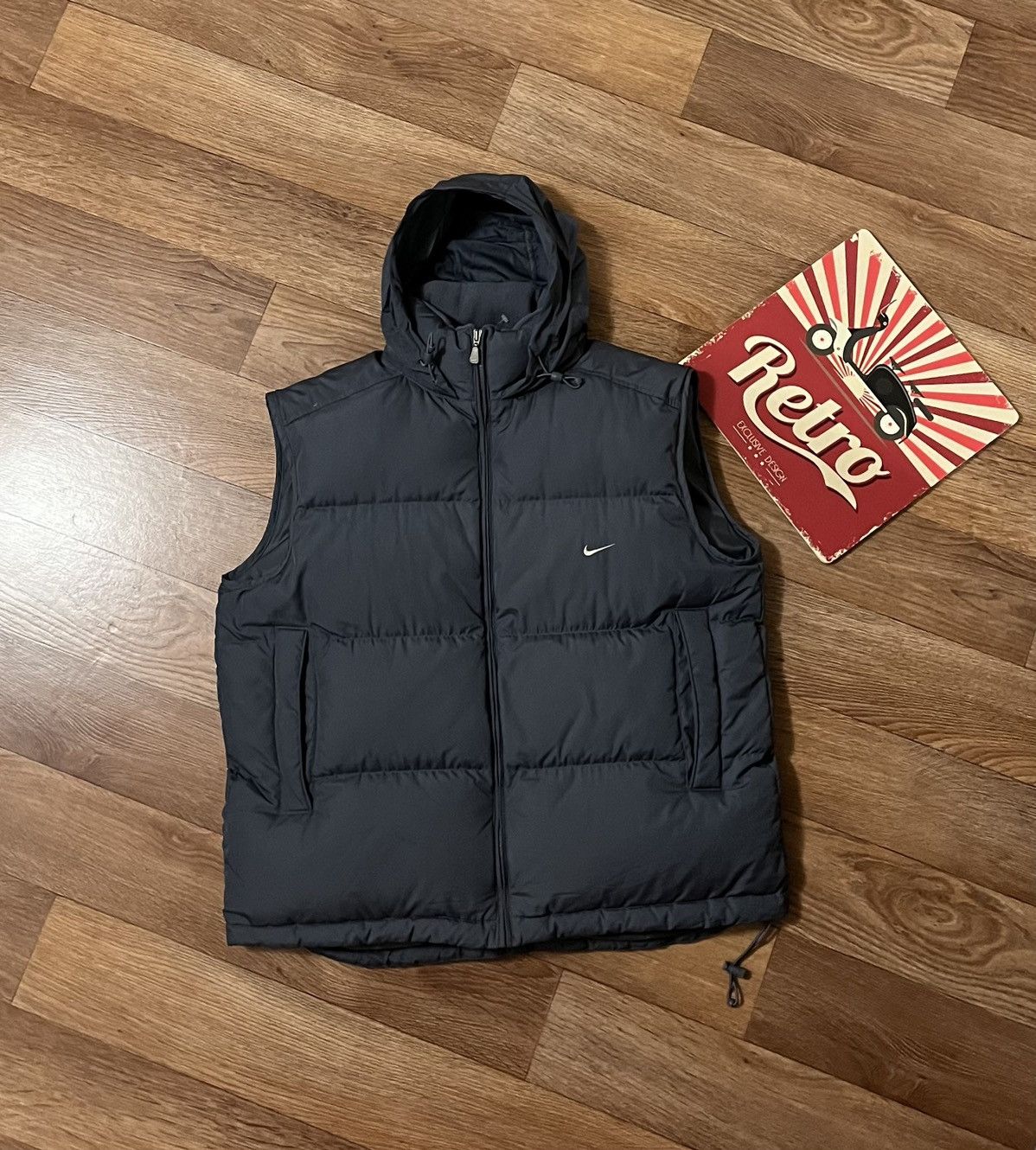 Nike Vintage Nike Swoosh Logo Gorpcore Down Vest Size US L / EU 52-54 / 3 - 1 Thumbnail