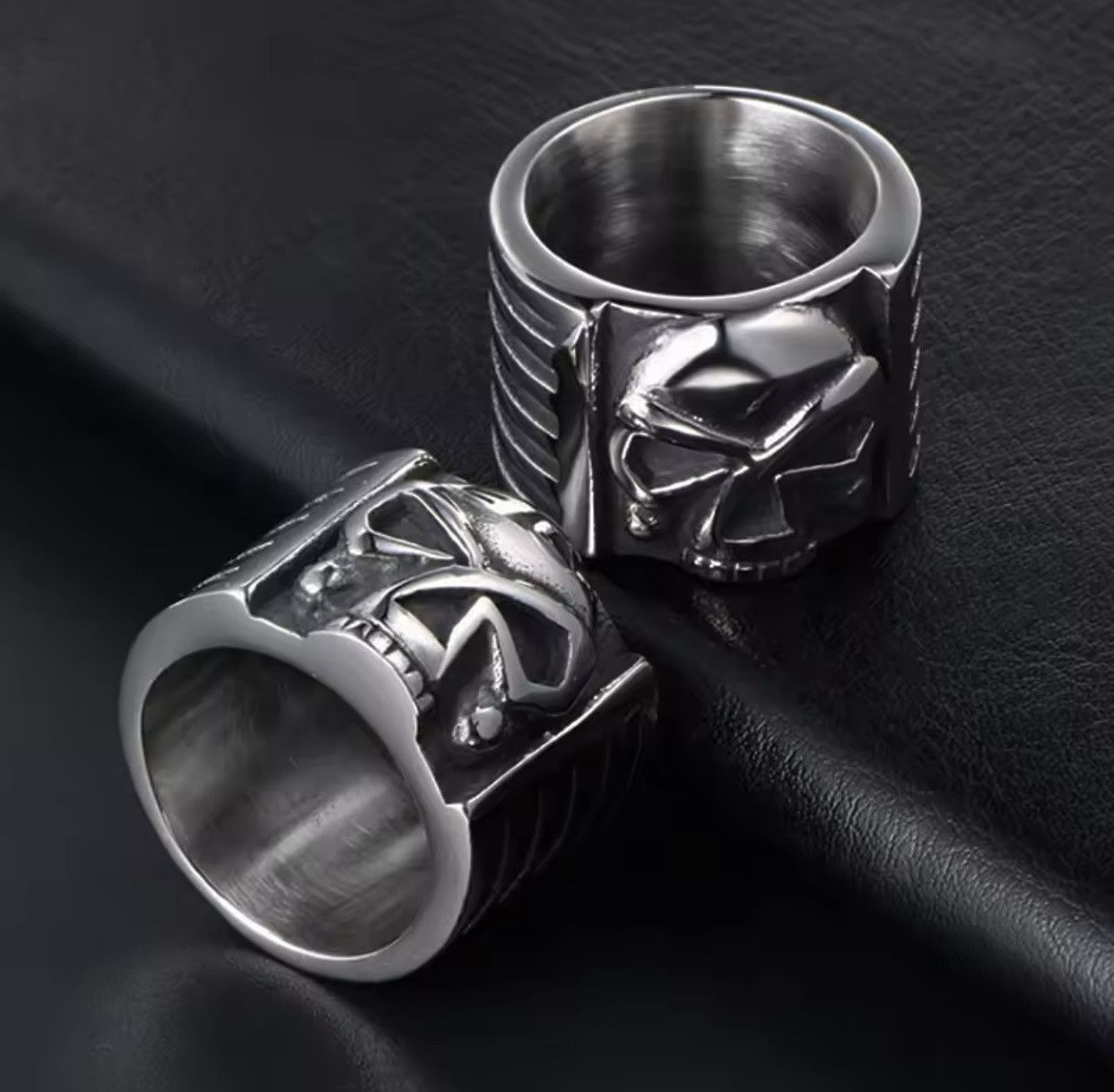 Vintage Vintage Stainless Steel Ghost Skull Ring Size ONE SIZE - 3 Thumbnail