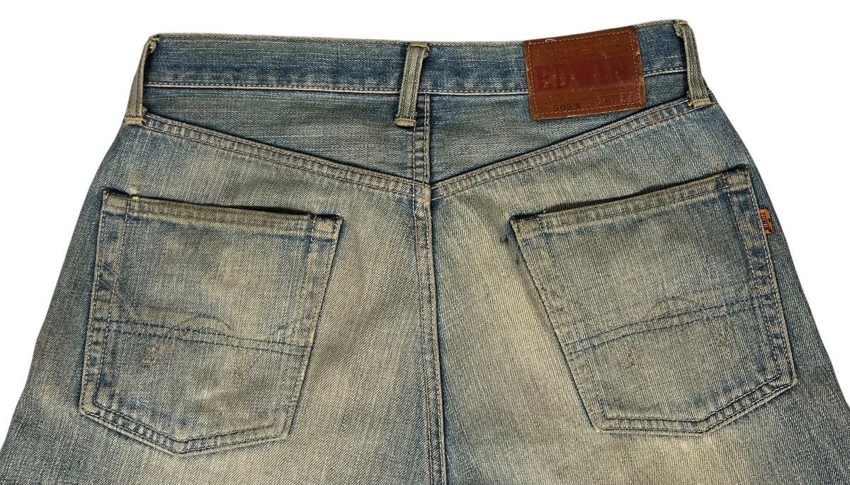 Edwin 90s Vintage Edwin Distressed Selvedge Jeans Size US 28 / EU 44 - 7 Thumbnail
