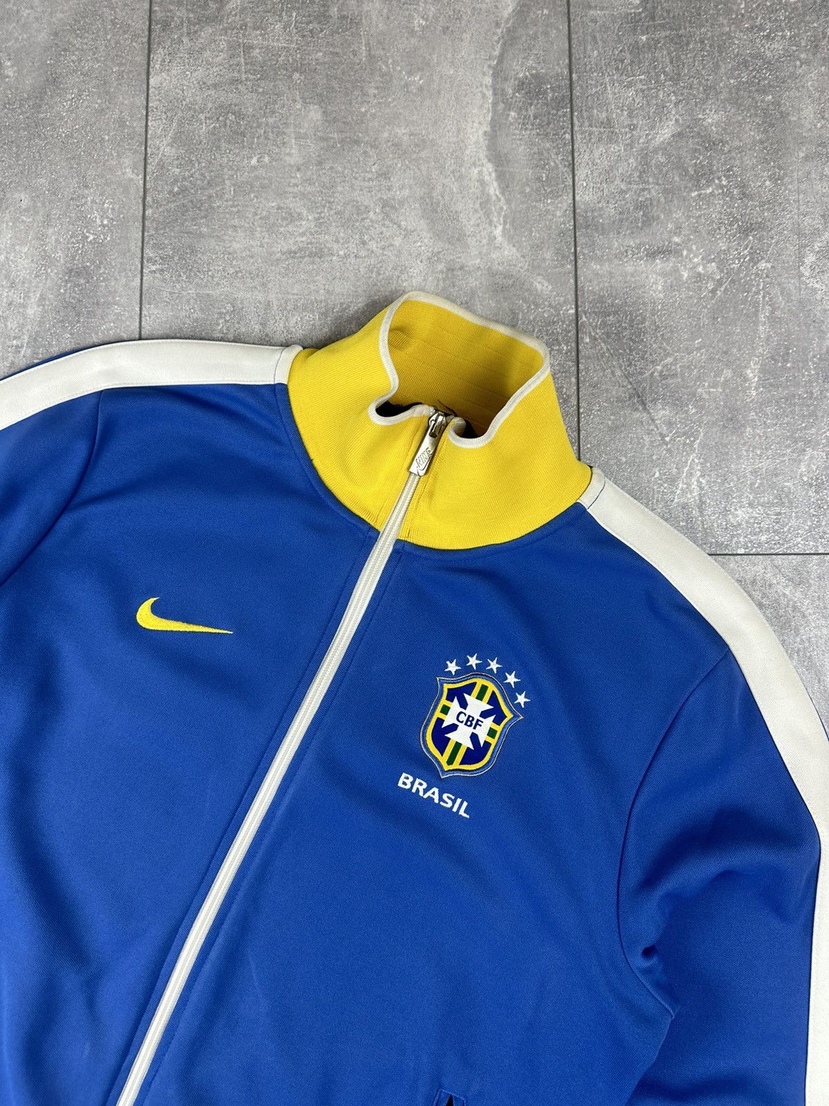 Nike Nike Brazil National Team 2010/11 Football Track-Top Jacket Size US M / EU 48-50 / 2 - 2 Thumbnail