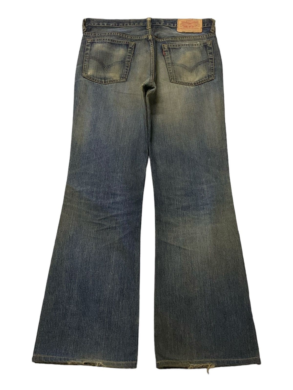 Levi's × Vintage Vintage Levis 517 - 03 Mud Wash Whiskers Flared Jeans Size US 32 / EU 48 - 2 Thumbnail