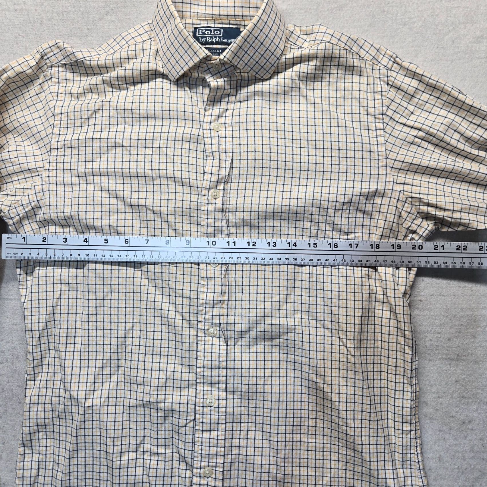 Polo Ralph Lauren Polo Ralph Lauren Shirt Plaid Button-Up Long Sleeve Adult Mens L Yellow 15 32/33 Mens Size US L / EU 52-54 / 3 - 4 Thumbnail