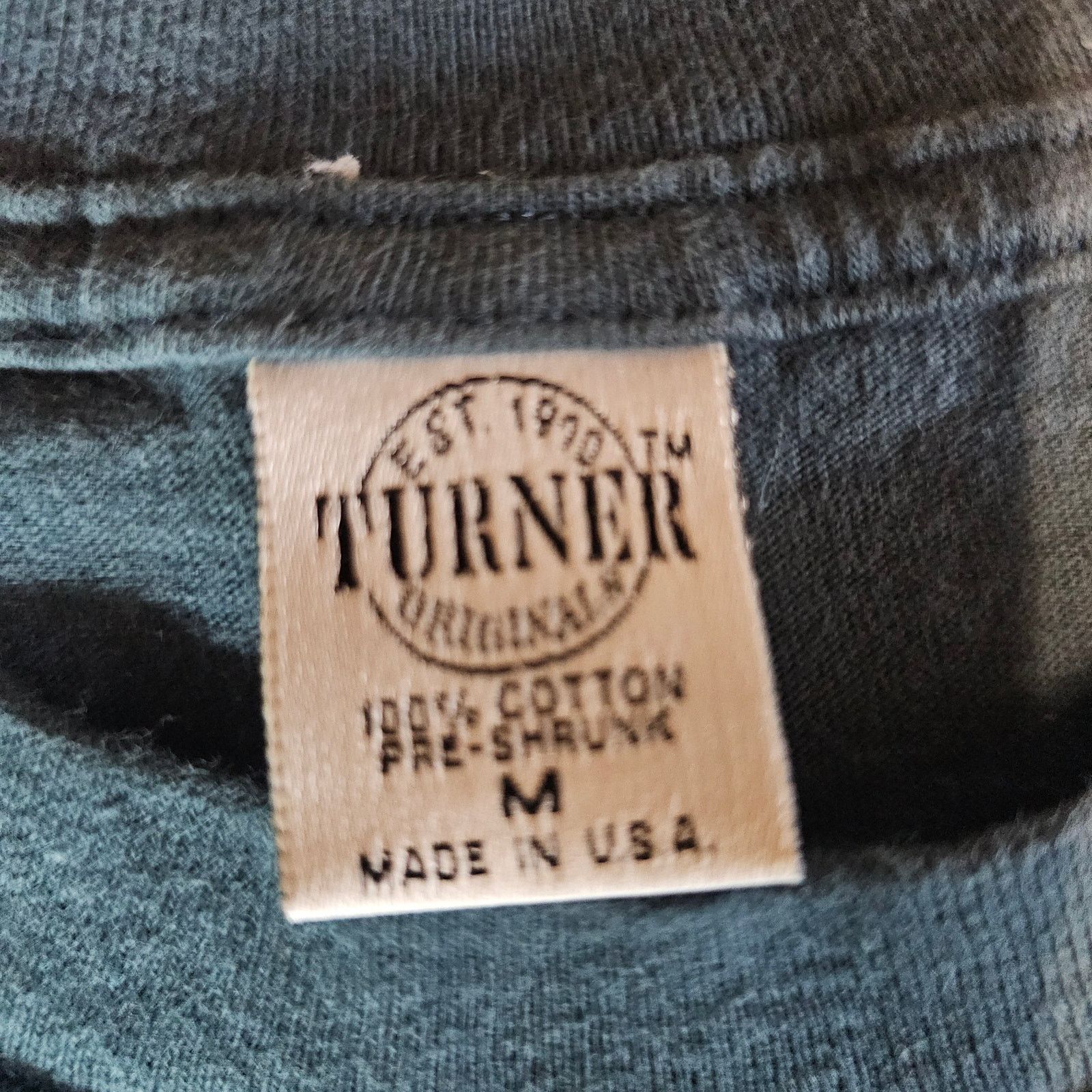Vintage Vintage 90s Turner Single Stitch Wolves T-Shirt Blue M 3599 Size US M / EU 48-50 / 2 - 3 Thumbnail