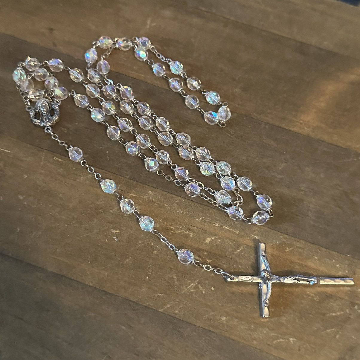 Vintage Vintage Aurora Borealis Crystal rosary beads Size ONE SIZE - 3 Thumbnail