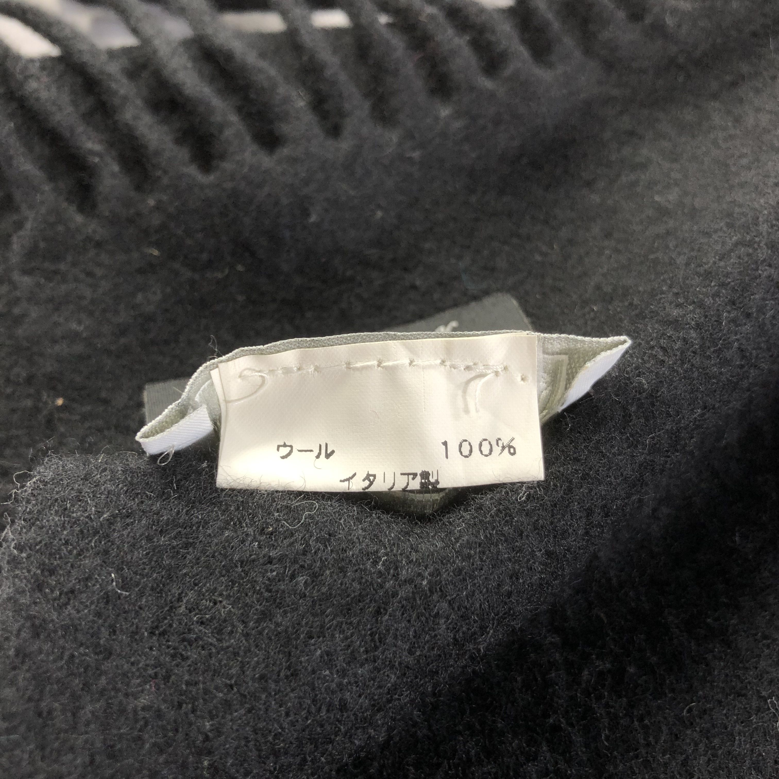 Versace Versace Plain Black Wool Scarf Muffler V1389 Size ONE SIZE - 6 Thumbnail