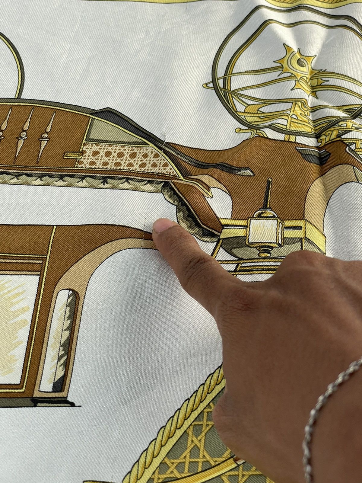 Hermes Hermes La Perriere | Scarf Size ONE SIZE - 10 Thumbnail