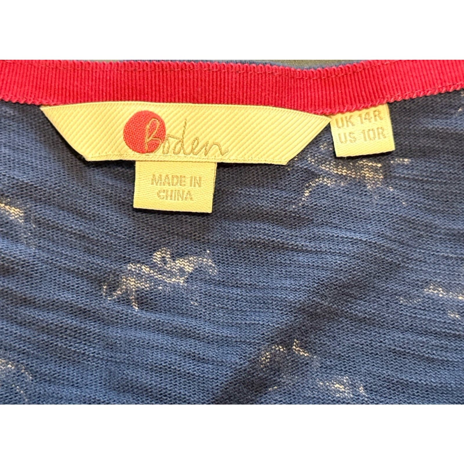 Boden Boden Phoebe Jersey Horse Printed Equestrian Dress Navy Blue 10R Womens Size L / US 10 / IT 46 - 7 Thumbnail