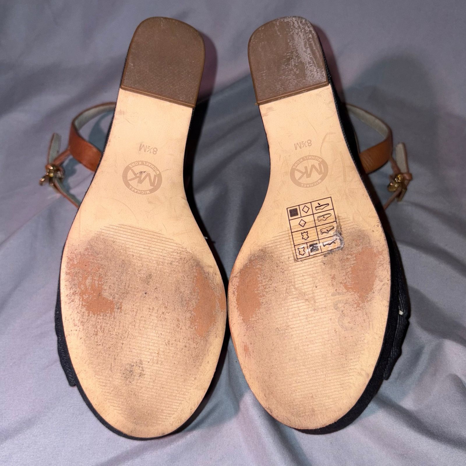 Michael Kors Michael Kors Denim Cork Wedge Sandals 8.5M Espadrille Heels Size US 8.5 / IT 38.5 - 7 Thumbnail
