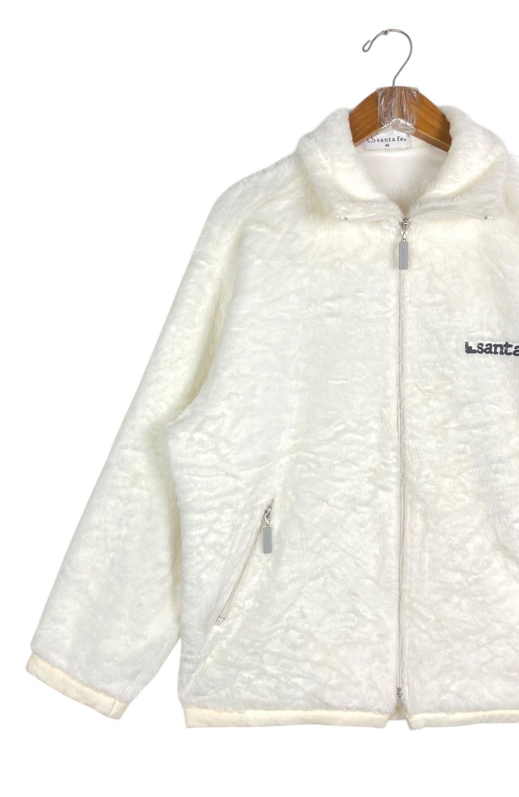 Japanese Brand Rare‼️ Santa Fe Knitted Fleece Big Logo Made in Japan Size US M / EU 48-50 / 2 - 4 Thumbnail