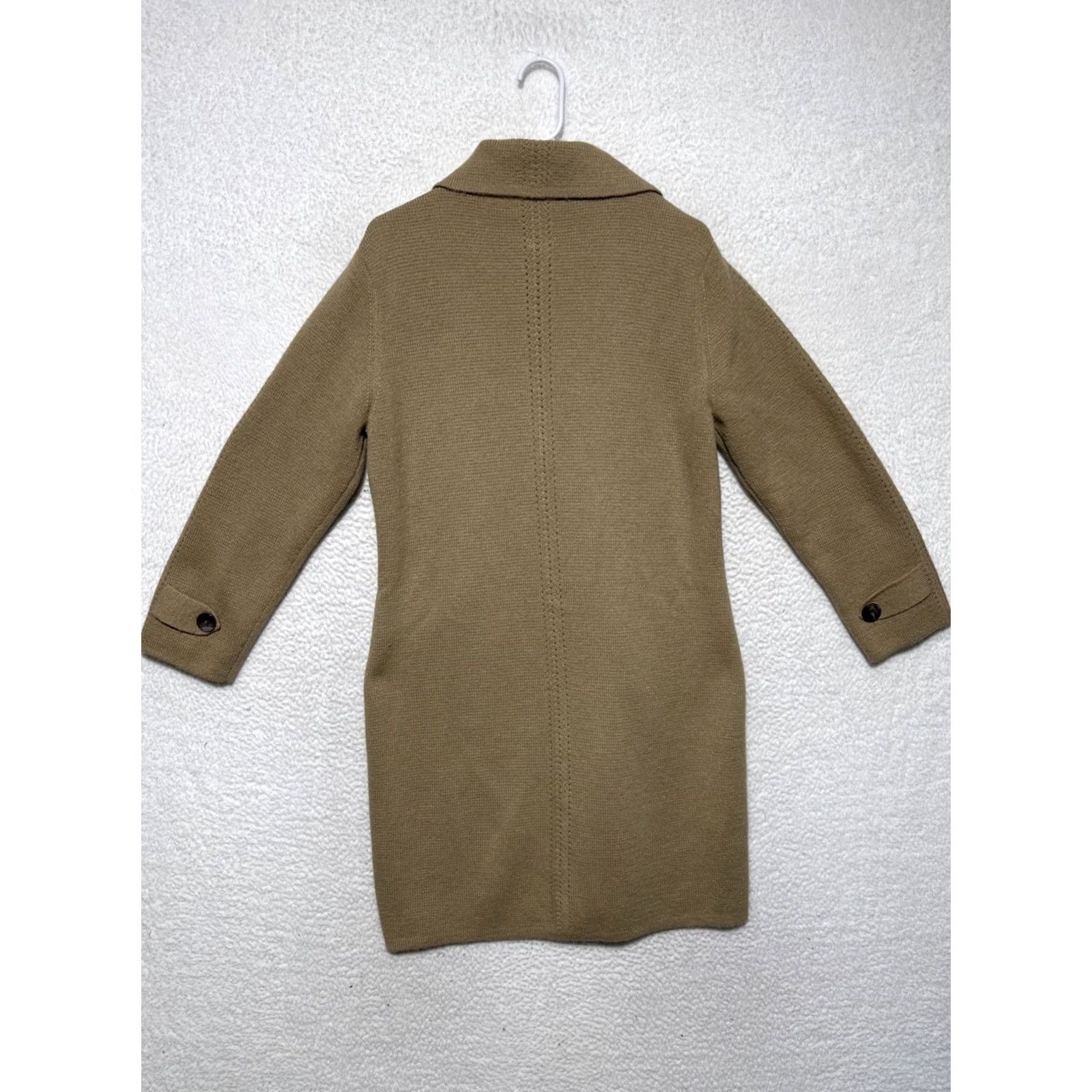 Talbots Talbots Cardigan Jacket Sweater 100% Alpaca Duster with Buttons Khaki Beige Large Women Size L / US 10 / IT 46 - 2 Thumbnail