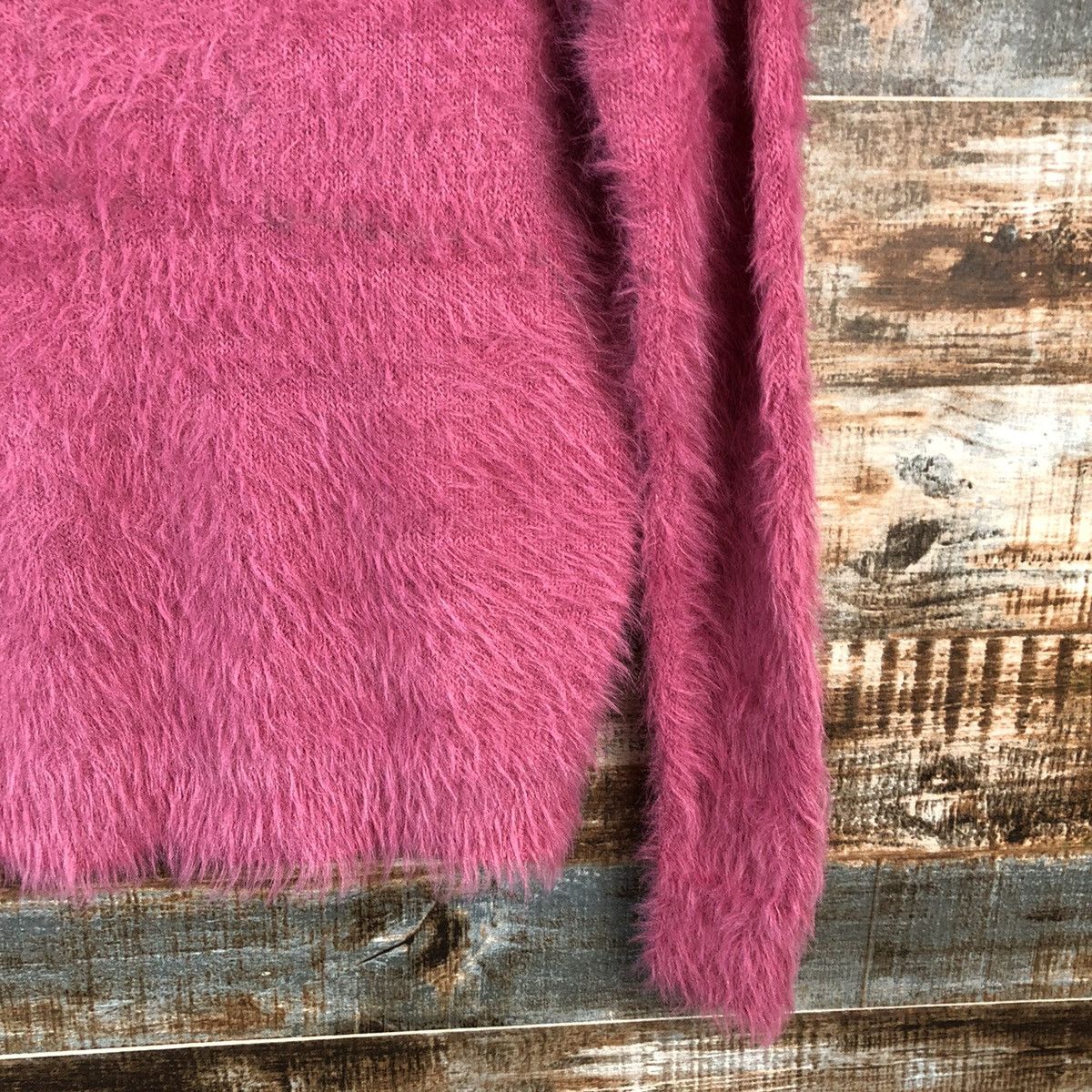 Vintage DLL Japanese Brand Pink Mohair fur shaggy Knitwear #C078 Size S / US 4 / IT 40 - 8 Thumbnail