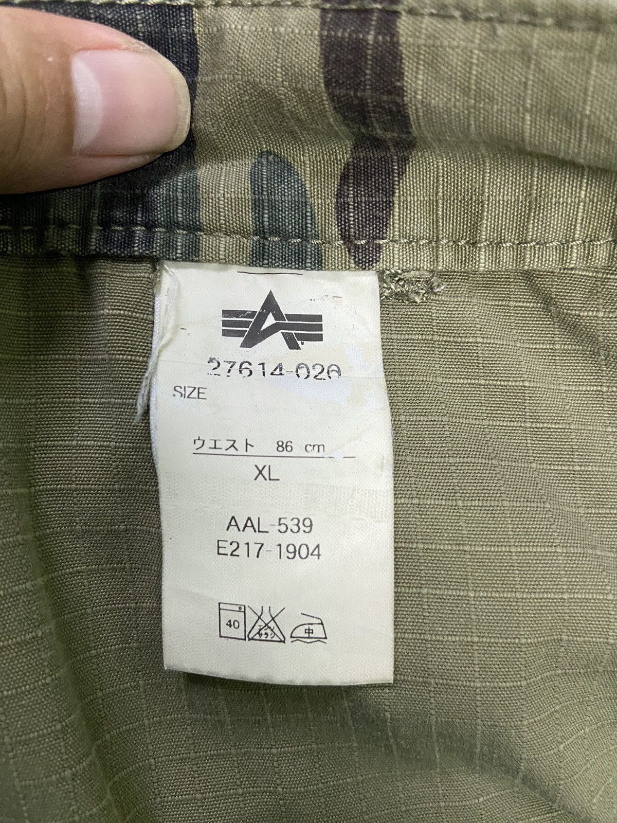 Alpha Industries Alpha industries cargo pants camouflage distressed Size US 34 / EU 50 - 12 Thumbnail